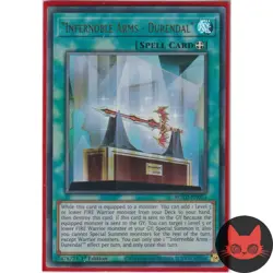 Yugioh "Infernoble Arms - Durendal" ROTD-EN053 Ultra Rare 1st Edition NM - Image 1