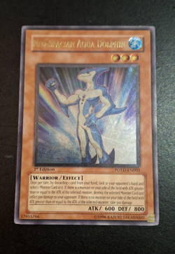 Neo-Spacian Aqua Dolphin (UTR) 1st Edition Ultimate Rare POTD-EN003 Yu-Gi-Oh! - Image 1