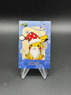 Pokemon Pikachu Santa Cracked Ice Holo 2024 Card Database Merry Christmas - Image 1