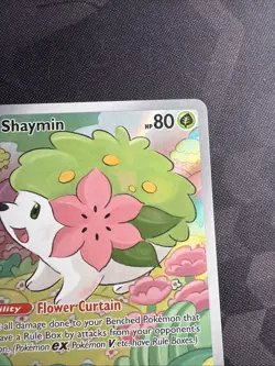 Pokemon TCG Shaymin Holo Card Illustration Rare, 185/182, Destined Rivals Series - Image 3