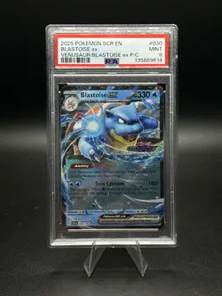 Blastoise ex 030/142 Stellar Crown Stamped Promo Card - PSA 9 MINT - Image 1