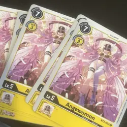 Angewomon BT2-037 Yellow Digimon Card CCG Bonus LadyDevimon - Image 3