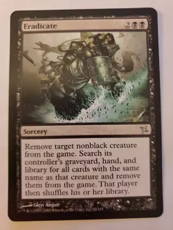MTG Magic The Gathering Card Eradicate Sorcery Black Betrayers of Kamigawa 2005 - Image 1