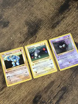 Shadowless Pokemon Cards Machoke Magnemite Gastly 1996 - Image 1