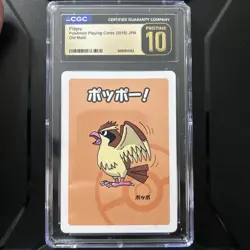 Pidgey Pokemon Playing Cards 2019 Japanese Old Maid CGC Pristine 10 - Image 1