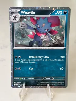 Weavile (Cosmos Holo) Rare ME: Mega Evolution Promo 021 NM Pokemon Card - Image 4