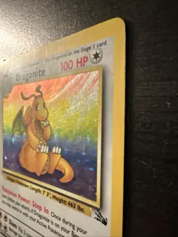 Pokemon TCG Dragonite Fossil Holo Unlimited Rare Card 4/62 - Image 5