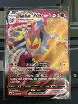 Pokemon TCG Machamp VMAX Holo Ultra Rare Card Astral Radiance 073/189 - Image 1