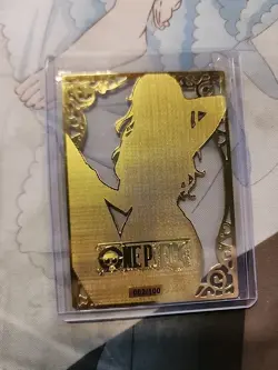 Nami Premium Waifu Trading Card Metal Gold #/100 One Piece Doujin Die-Cut - Image 2