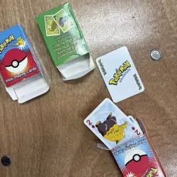 Pokemon Mini Playing Cards Sealed 3 Decks 1999 - Bicycle Vintage - Image 4