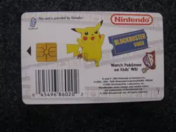 1999 Pokemon Snap Blockbuster Video Smart Card Pikachu Nintendo Promo - Image 2