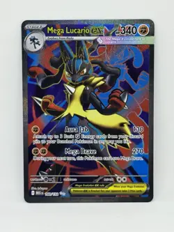 Mega Lucario Ex 160 Full Art Ultra Mega Evolution Holo Ultra Rare Pokemon Card - Image 1