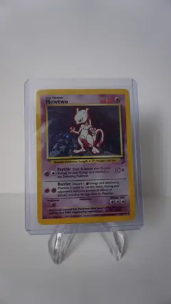 Mewtwo 010/130 Base Set 2 Holo Rare Pokemon Card | MP-HP | Vintage | Ships Now! - Image 1