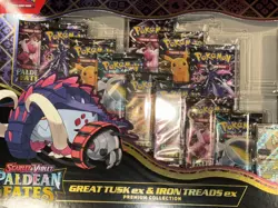 Pokemon Trading Card Games 25 Great Tusk Iron Threads ex Premium Collection - Image 2