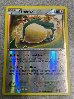 Pokemon Card - Snorlax - 77/124 - Reverse Holo - Fates Collide - 2016 - LP! - Image 1