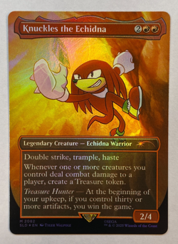 MTG - Secret Lair - Sonic: Friends & Foes - Knuckles the Echidna - FOIL - Image 1