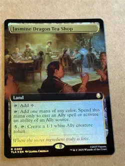mtg borderless foil Jasmine Dragon Tea Shop, Avatar the Last Airbender, unplayed - Image 1