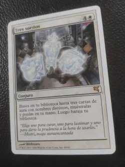 MTG Three Dreams (Tres suenos) Spanish MP VERY RARE Salvat-Hachatte 2006 WOTC - Image 4