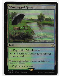 Waterlogged Grove (Foil) - Universes Beyond: Doctor Who - MTG Rare - Image 1
