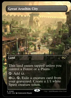 1x Great Arashin City (Borderless) - Tarkir: Dragonstorm - NM - MTG - Image 1
