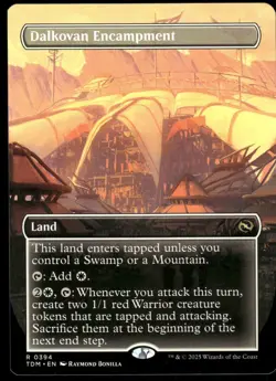 1x Dalkovan Encampment (Borderless) - Tarkir: Dragonstorm - NM - MTG - Image 1