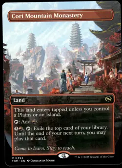1x Cori Mountain Monastery (Borderless) - Tarkir: Dragonstorm - NM - MTG - Image 1