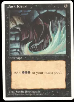 1x Dark Ritual - Fourth Edition - LP - MTG - Image 1