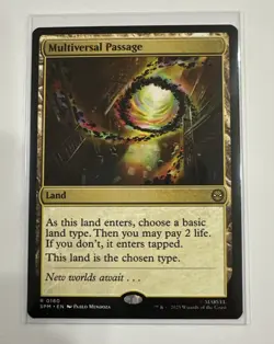 MTG Multiversal Passage R 0180 Rare Land Marvel Spider-Man Regular Free Shipping - Image 1