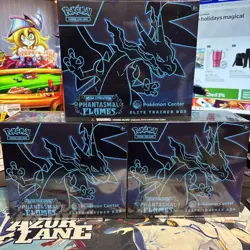 Pokemon Center Elite Trainer Box Phantasmal Flames Etb New Sealed X3 - Image 1