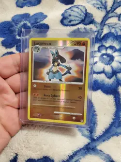 LP Lucario LV.30 6/130 Diamond & Pearl Reverse Holo Stamped Pokemon TCG Card - Image 1