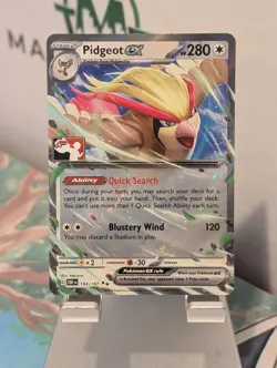 2025 Pokemon Stamped Prize Pack Series Six Pidgeot ex #164 Near Mint Holo - Image 1