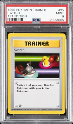 1999 POKEMON BASE SET 1ST EDITION #95 SWITCH PSA 9 - Image 1