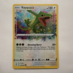 Pokemon TCG Sword & Shield Vivid Voltage Rayquaza 138/185 Amazing Rare NM - Image 1