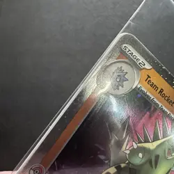 Team Rocket’s Tyranitar Pokemon Center Stamped Promo 096/182 Sealed MP - Image 3