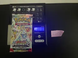 GOD PACKU 22.13g VERY HEAVY Prismatic Evolutions Pokemon Sealed Booster Pack New - Image 1