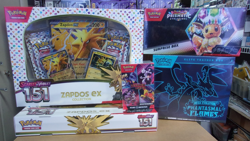 POKEMON (2) 151 ZAPDOS + PRISMATIC SURPRISE + PHANTASMAL ETB + DESTINED BUNDLE - Image 1