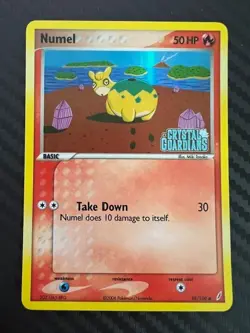 Pokemon TCG ex Crystal Guardians Numel 59/100 Reverse Holo VLP - Image 1