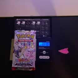 GOD PACKU 22.10g VERY HEAVY Prismatic Evolutions Pokemon Sealed Booster Pack New - Image 1