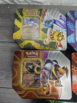 5 Pokemon TCG Tin New Sealed Paradox Destinies Walking Wake Gouging Fire - Image 2