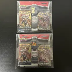 Pokemon TCG:Sword & Shield Series and Sun & Moon Booster Packs Set W/Pin - Image 1