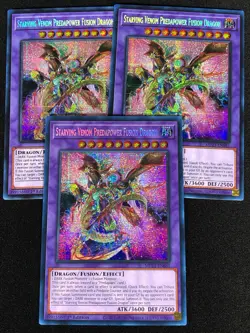 Yugioh Starving Venom Predapower Fusion Dragon MP23-EN081 1st Secret X3 (NM) - Image 1