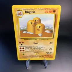 Dugtrio - 19/102 - Rare Base Set Unlimited [Near Mint] Vintage Pokemon Card TCG - Image 1