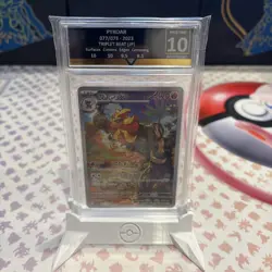 🏆 GETGRADED 10 Pyroar 077/073 AR Triplet Beat Japanese Pokemon Card - PRISTINE - Image 2