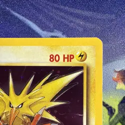 Pokemon TCG Zapdos Fossil Holo Card 15/62 Unlimited Holo Rare LP - Image 3