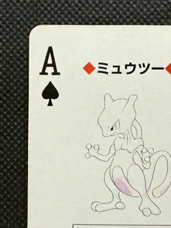 Pokemon Mewtwo Ace of Spade Red Charizard Deck Playing Card Poker Nintendo - Image 2