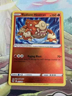Radiant Heatran 027/189 Astral Radiance Ultra Rare Holo Pokemon Card NM - Image 1