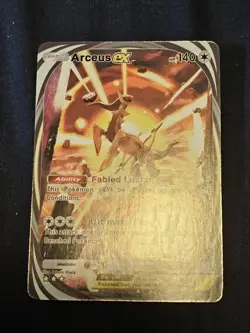 Arceus ex 95/96 Pokemon TCG Pocket Custom Glossy Non-holo Fanart Card - Image 2