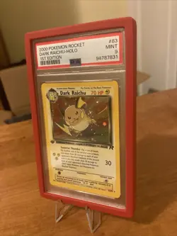 Pokemon Dark Raichu Holo Card 83/82 1st Edition PSA 9 Mint - Image 4