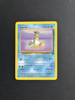 Pokemon Card Fossil Set Non Holo Lapras 25/62 WOTC - Image 1