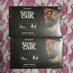 2x MTG Secret Lair The Office Dwight’s Destiny FOIL Edition Magic Sealed In Hand - Image 1